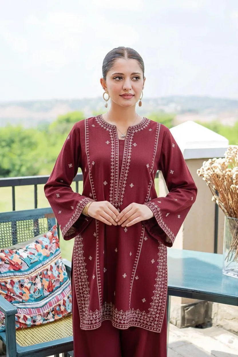 Batik Embroidered lawn 2pc D-316