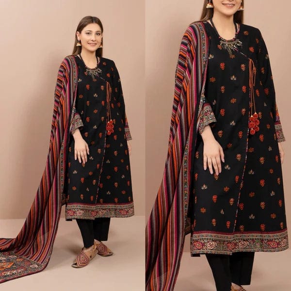 KR-890 Dhanak Embroidered 3pc