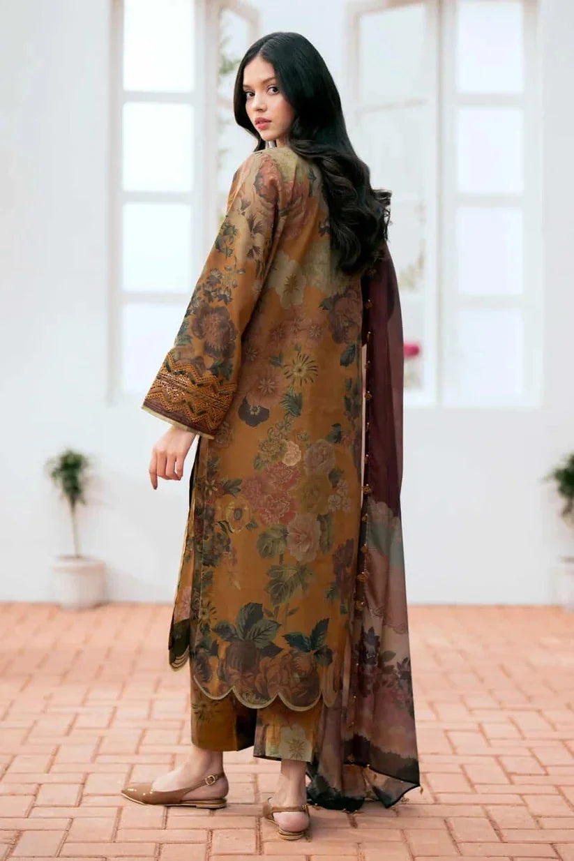 Baroque D-788 Printed three piece ( khaddar )
