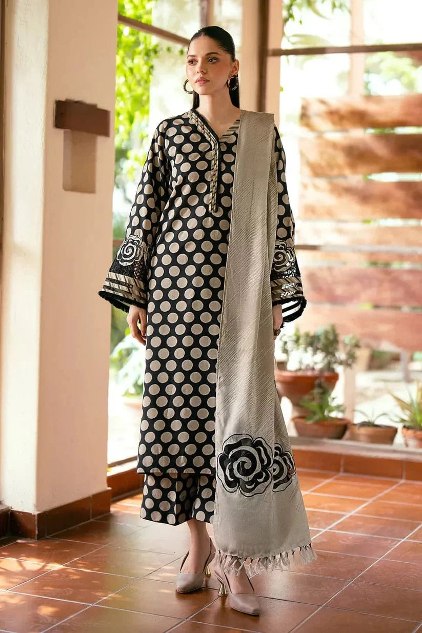 Sapphire D-802 Circle Khaddar Printed 3pc