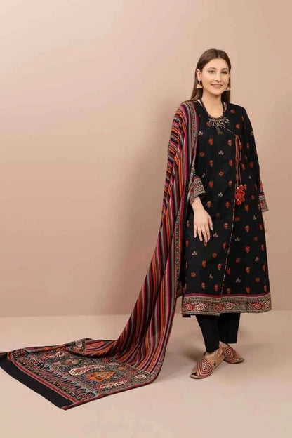 KR-890 Dhanak Embroidered 3pc