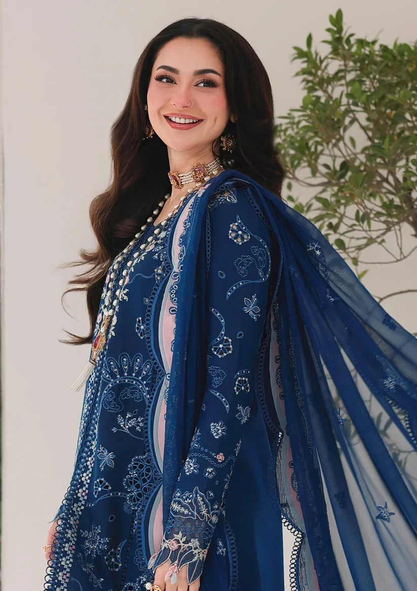Qalamkar Luxury 26 Lawn Chikenk-Kari Embroidered Three Piece QL-910