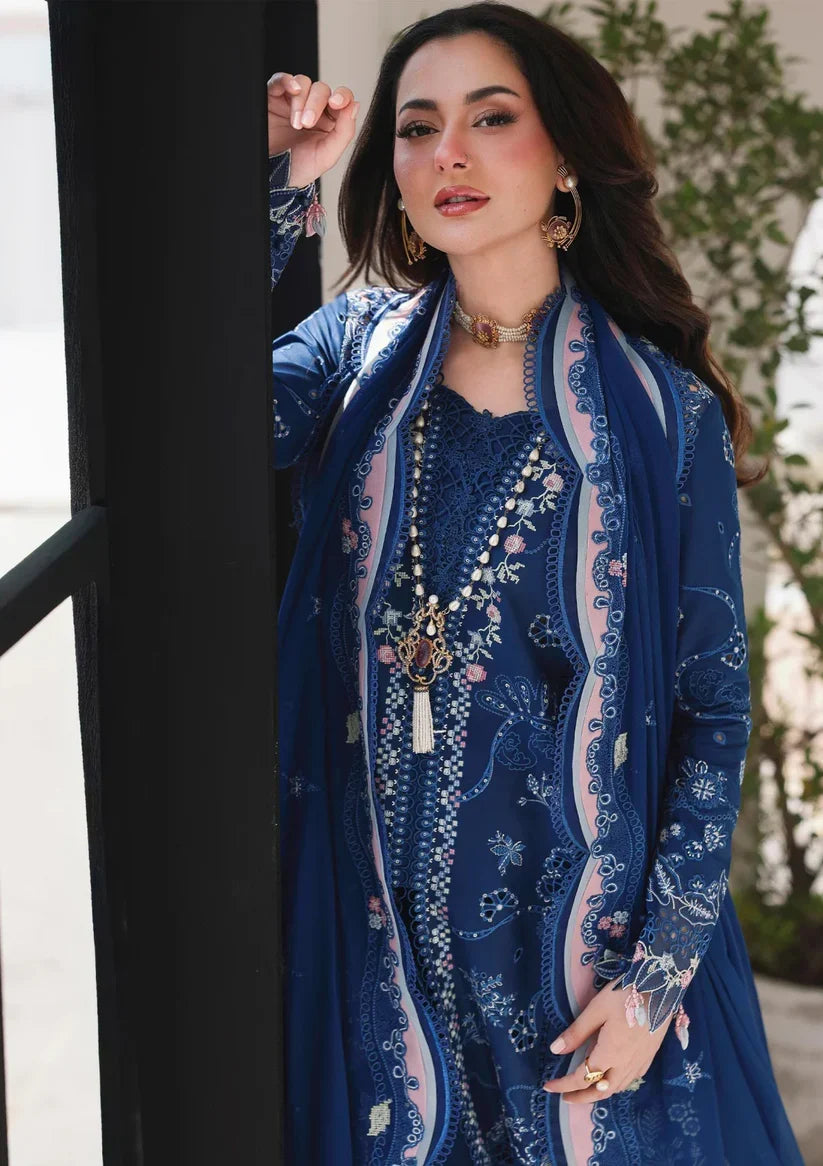 Qalamkar Luxury 26 Lawn Chikenk-Kari Embroidered Three Piece QL-910