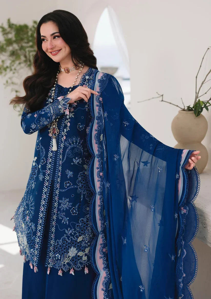 Qalamkar Luxury 26 Lawn Chikenk-Kari Embroidered Three Piece QL-910