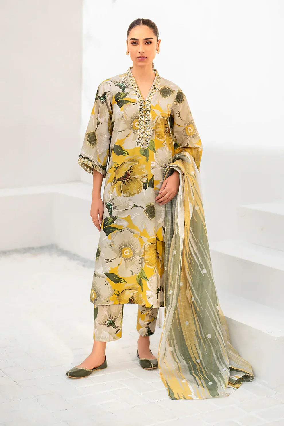 Baroque D-236 Printed khaddar 3pc