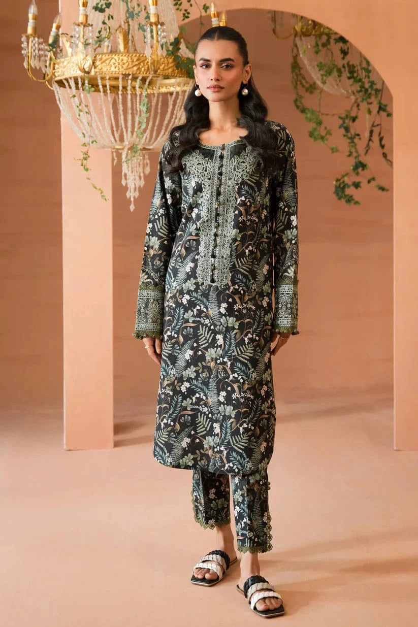 Jade JD-602 Printed Lawn 3pc