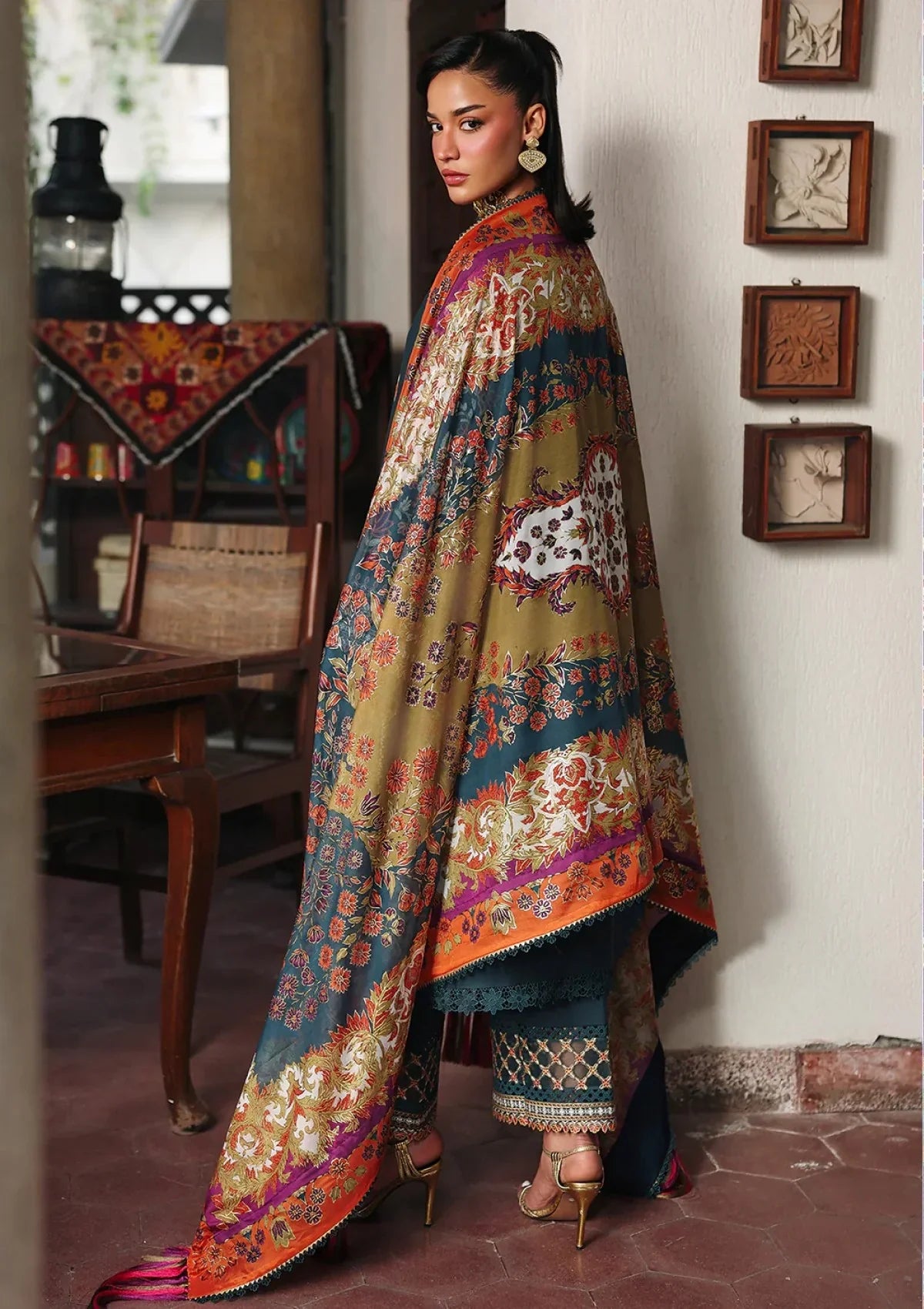 BIN ILYAS Lawn Embroidered Three Piece BL-991