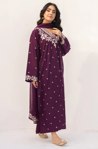 Summer 3PC Lawn Embroidered Suit - LC278