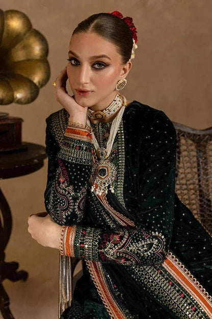 Ansub Jehangir AJ-001 Velvet Embroidered 3pc