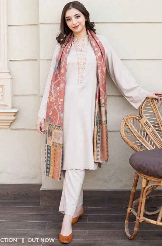 Sapphire D-189 Embroidered Dhanak 3pc