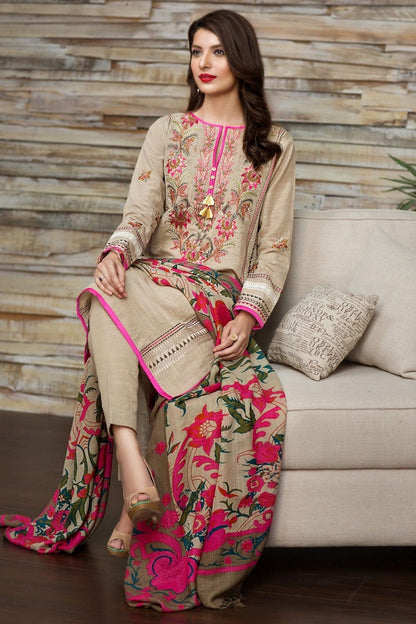 BC-16701 Embroidered Dhanak 3pc Wt