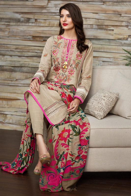 BC-16701 Embroidered Dhanak 3pc Wt