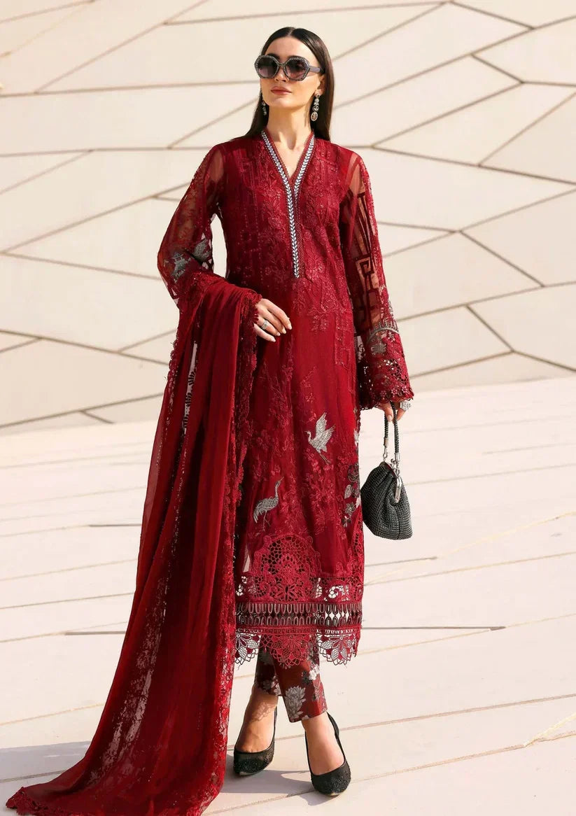 Maria-B Luxury 26 Lawn Chikenk-Kari Embroidered Three Piece MB-710