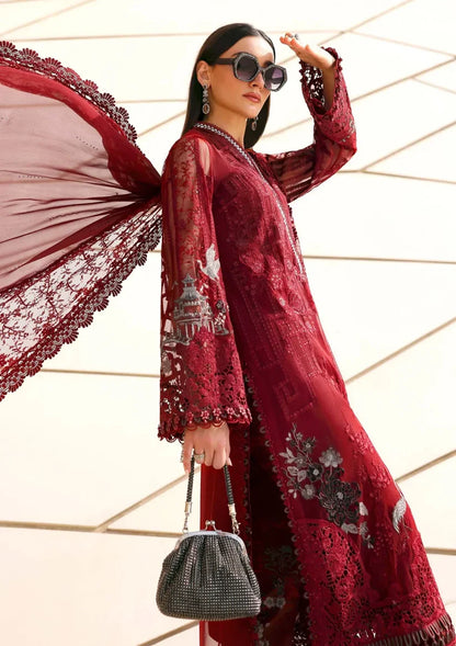 Maria-B Luxury 26 Lawn Chikenk-Kari Embroidered Three Piece MB-710
