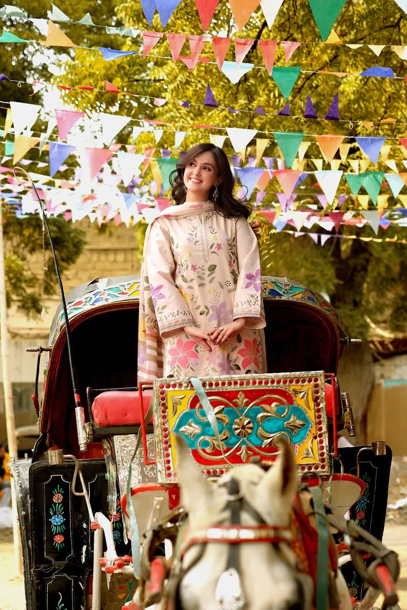 Aneelas Embroidered Lawn 3 Piece Suit (Summer Collection) | D-328