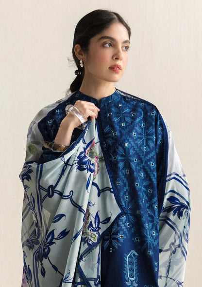 Zara Shahjahan Embroidered Dahank Three Piece ZSJ-412