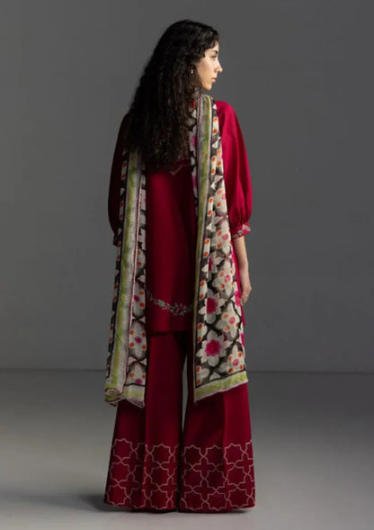 Zara Shahjahan Embroidered lawn Three Piece Coco-92