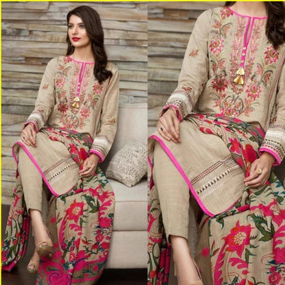 BC-16701 Embroidered Dhanak 3pc Wt