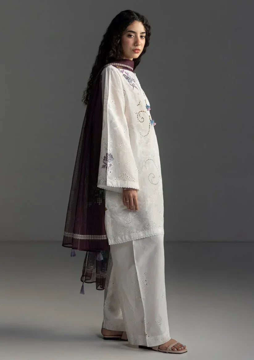 Zara Shahjahan Embroidered lawn Three Piece Coco-90