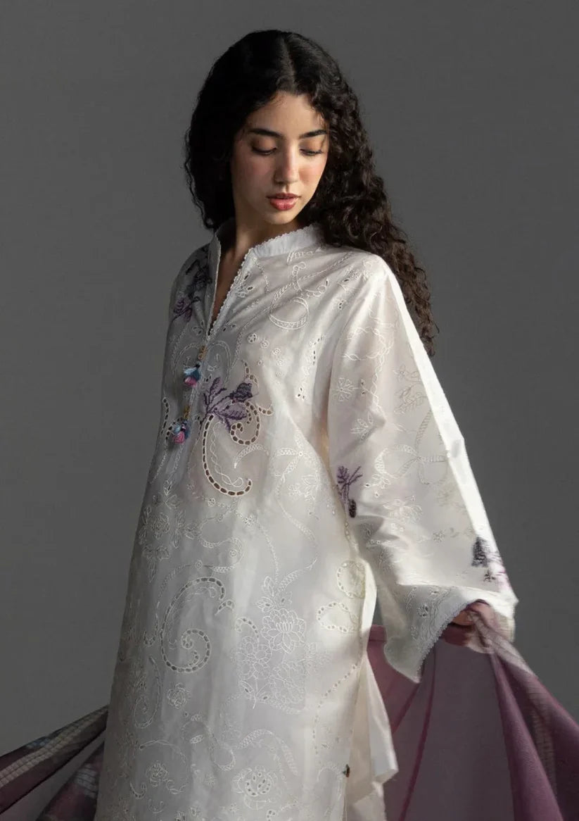 Zara Shahjahan Embroidered lawn Three Piece Coco-90