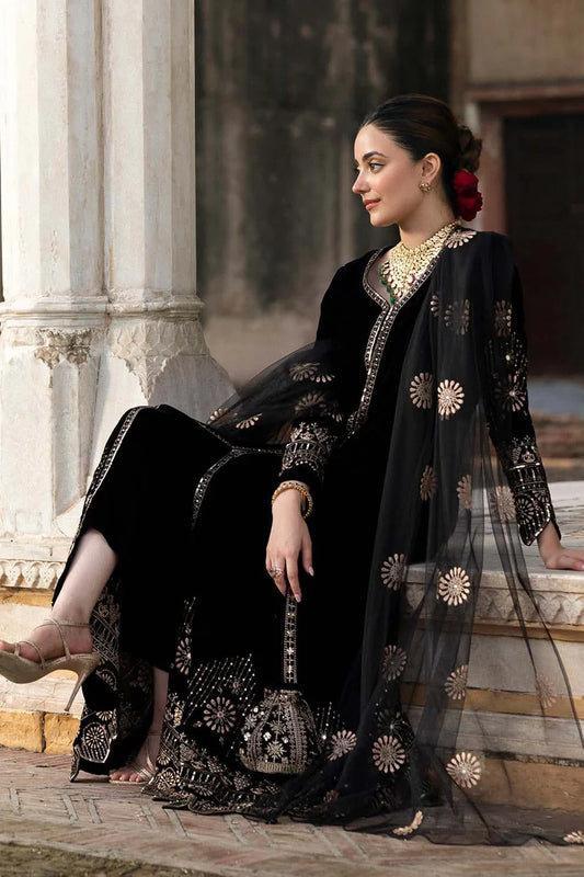 ZC-233 Velvet Embroidered 3pc
