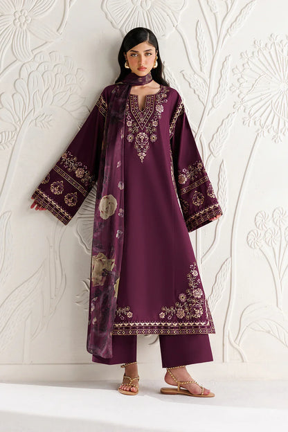 Iznik Embroidered Lawn 3 piece Suit (Summer Collection) | D-023