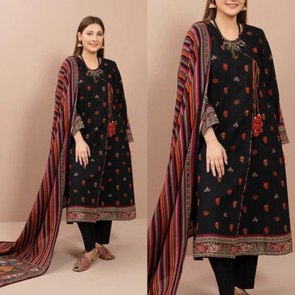 KR-890 Dhanak Embroidered 3pc