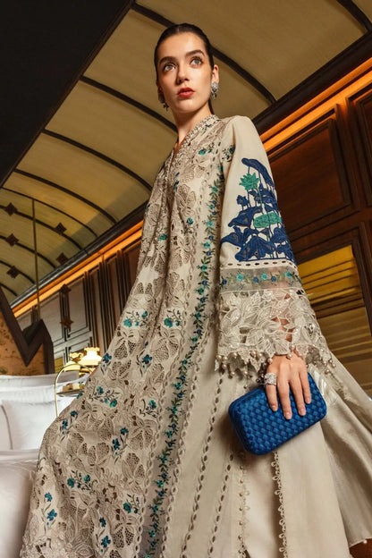 Maria B Embroidered Dhanak Three Piece MB-410