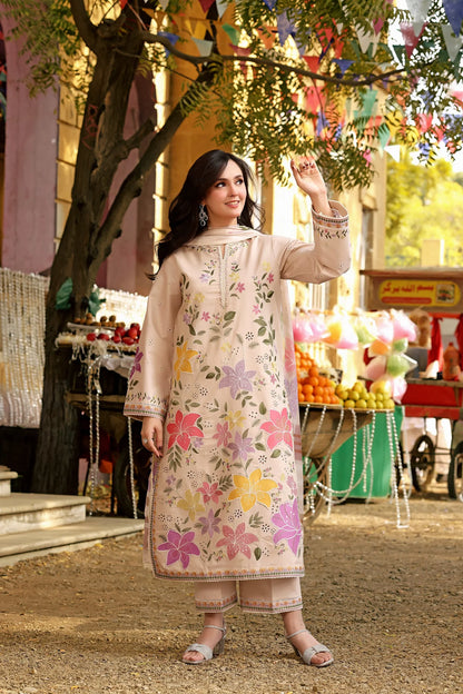 Aneelas Embroidered Lawn 3 Piece Suit (Summer Collection) | D-328