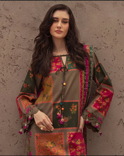 Sapphire D-2115  Khaddar Printed 3pc