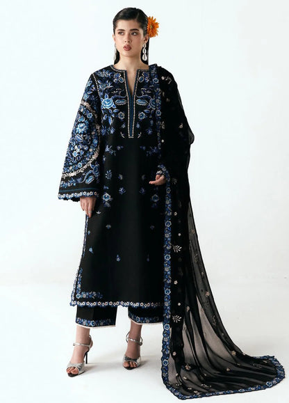 Hussain Rehar D-402 Embroidered Dhanak Three Piece Winter Collection