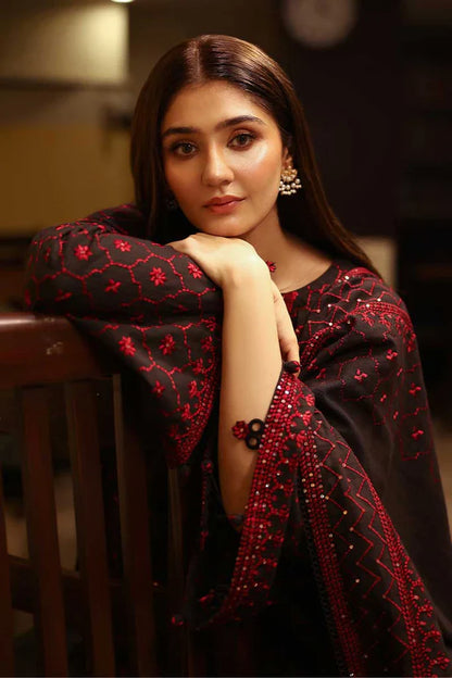 CS-88 Dhanak Embroidered 3pc