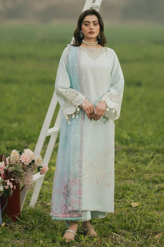 Iznik Embroidered Lawn 3 Piece Suit (Summer Collection) | D-329
