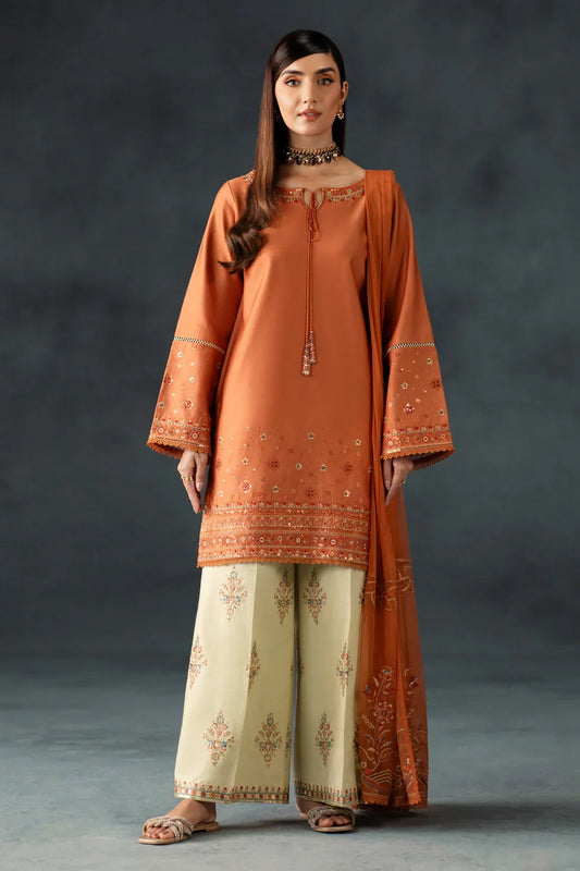 Naqshi Embroidered Lawn 3 Piece -  Suit (Summer Collection)  D-320