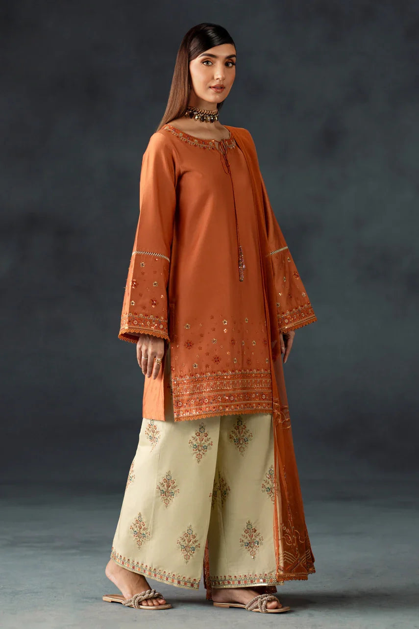 Naqshi Embroidered Lawn 3 Piece -  Suit (Summer Collection)  D-320