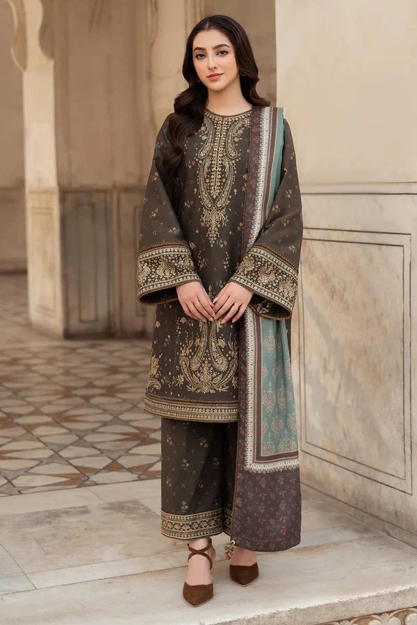 Jazmin Embroidered Dhanak 3pc D-30
