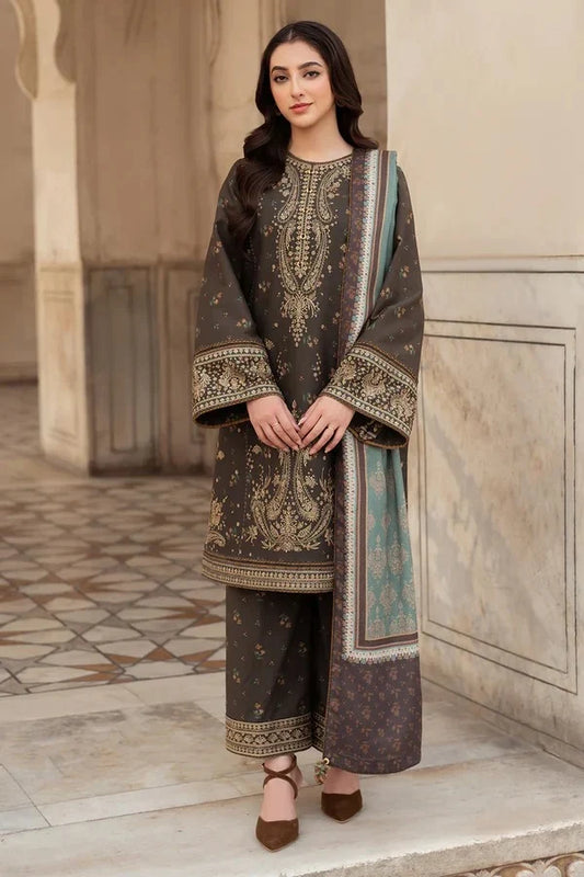 Jazmin Embroidered Dhanak 3pc D-30