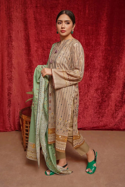 Urge UR-600 Khaddar Printed 3pc Wt
