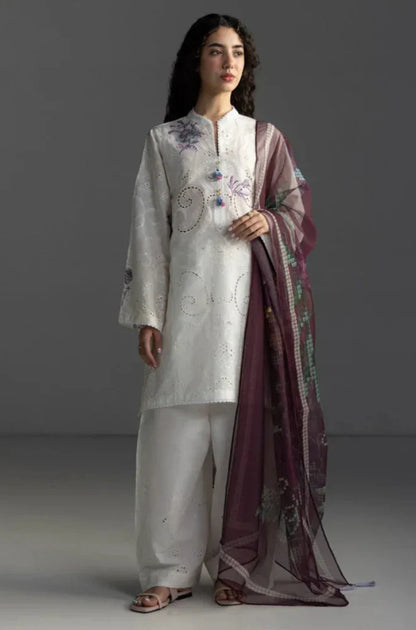 Zara Shahjahan Embroidered lawn Three Piece Coco-90
